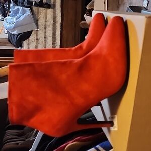 Madden NYC Women's High Heel Boots in Red Size 6.5